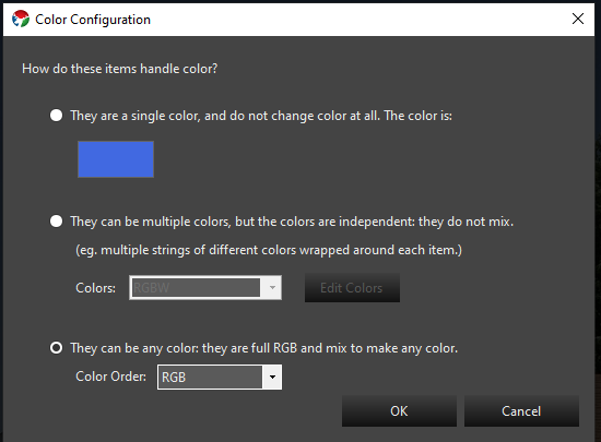 Color Setup Screen Color Setup