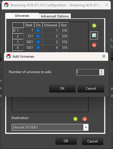 Add Multiple Universes