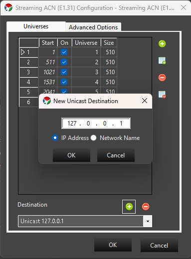 Add Unicast Destination
