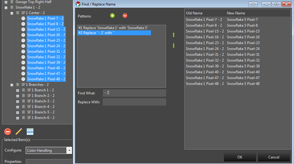 Find Replace Dialog - Removing the -2 Suffix