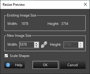 Preview Background Resize