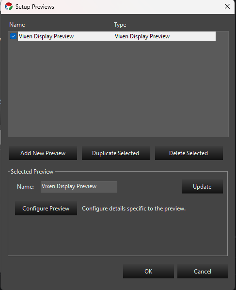 Preview Setup