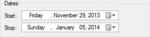 Dates Group Options
