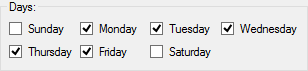 Days Group Options