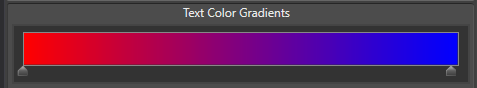 Red to blue Text Color Gradients setting used in the examples below