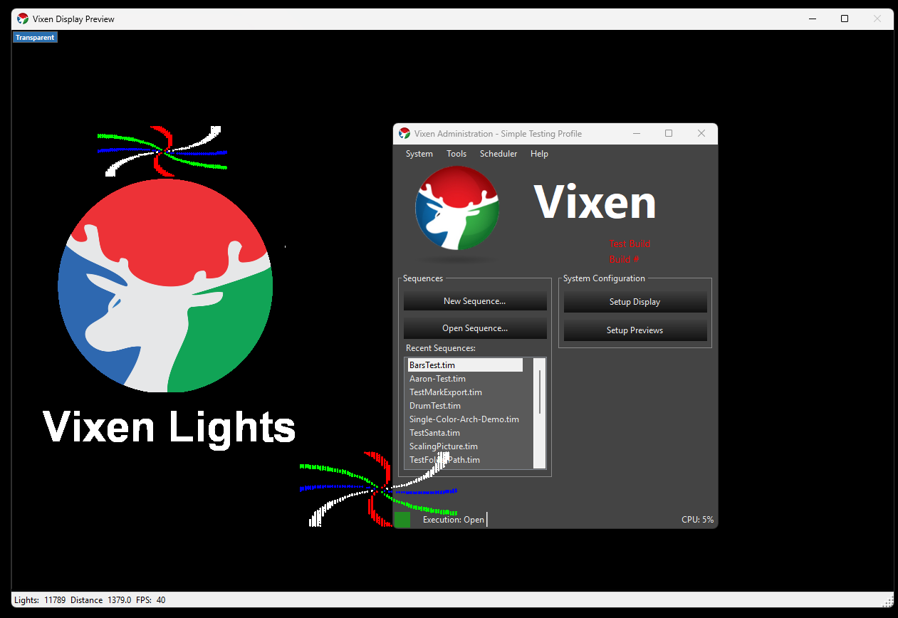 Transparent Background Active